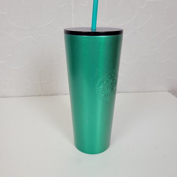 Starbucks Ombre‎ Tumbler 24oz/710ml Green Blue Summer 2020 Stainless Steel - Picture 7 of 10